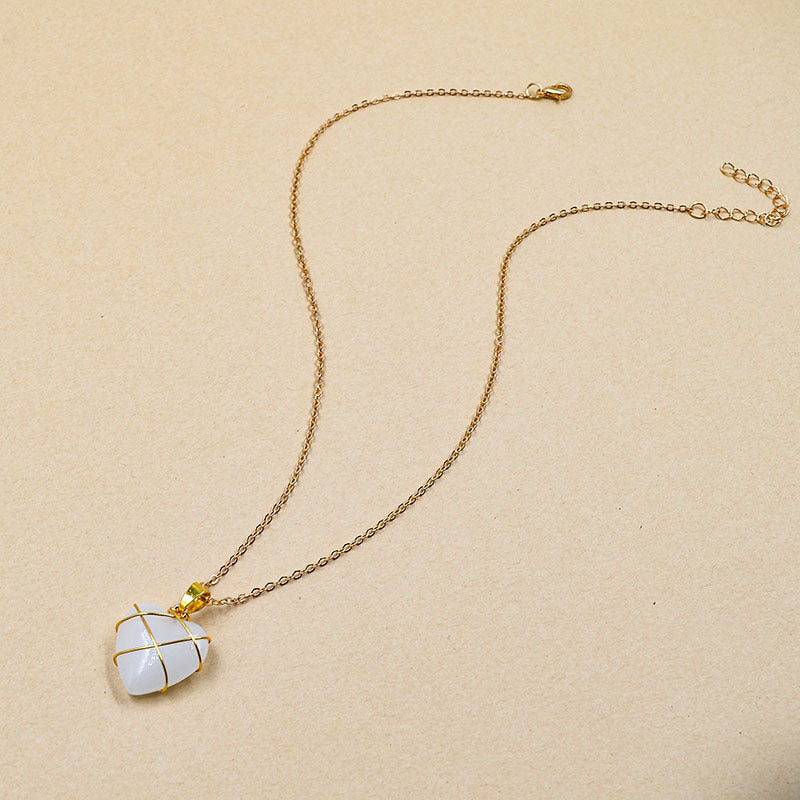 Heart Crystal Stone Necklace