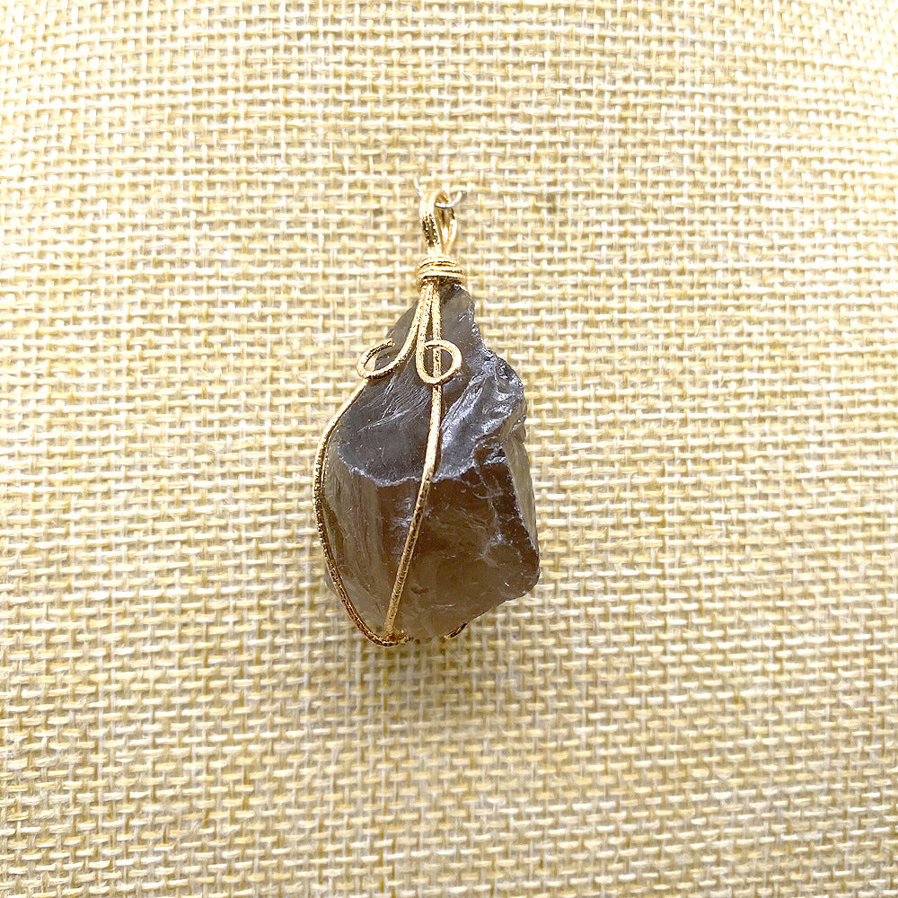 Hand-Wound Twisted Crystal Stone