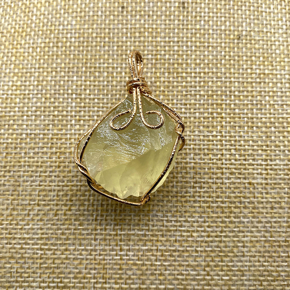 Hand-Wound Twisted Crystal Stone