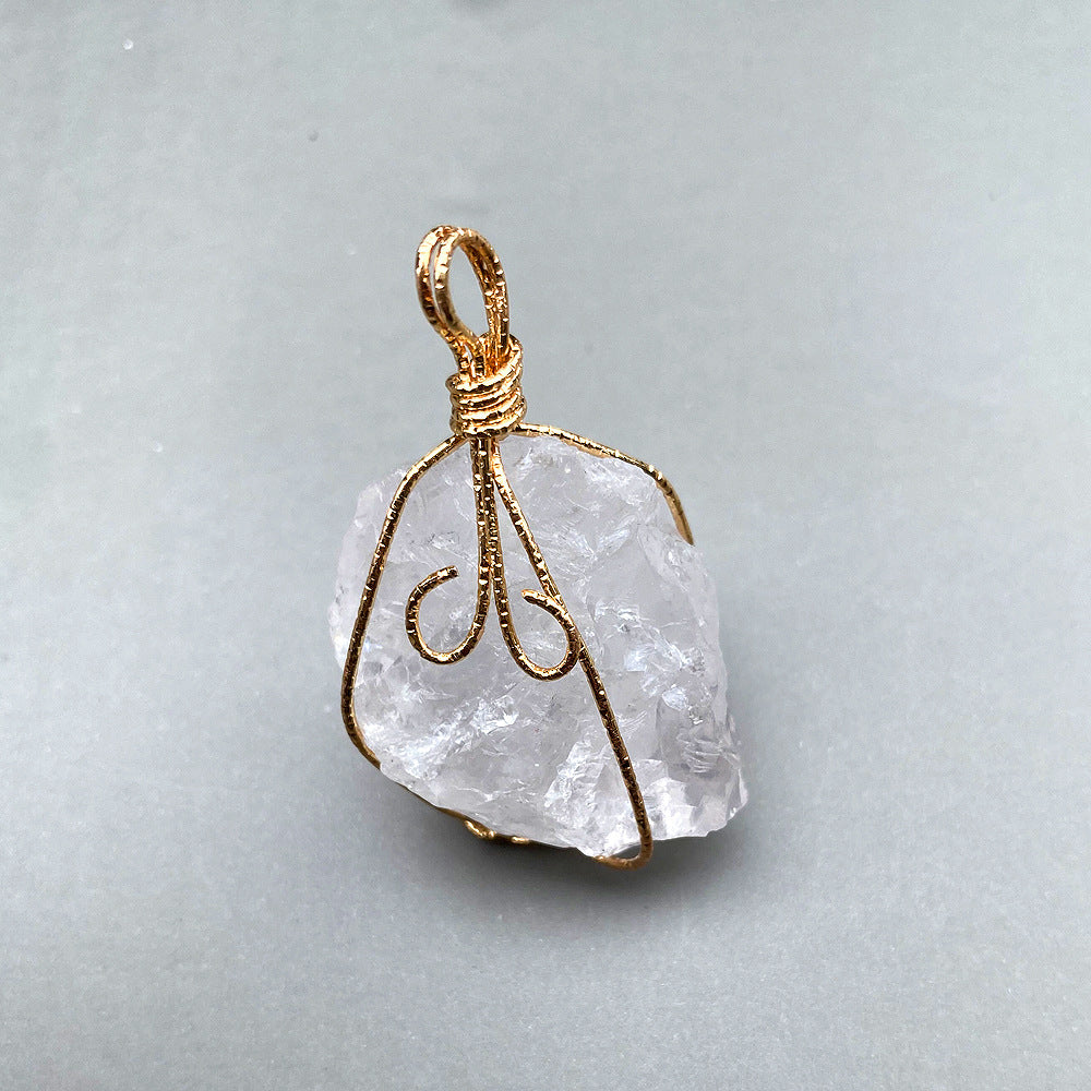 Hand-Wound Twisted Crystal Stone
