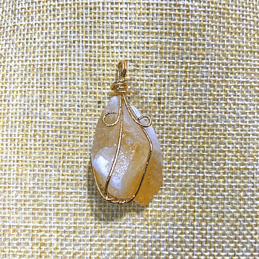 Hand-Wound Twisted Crystal Stone