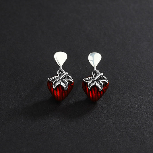 Retro Strawberry Earrings