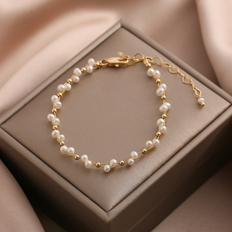 Freshwater Pearl Braided Bracelet