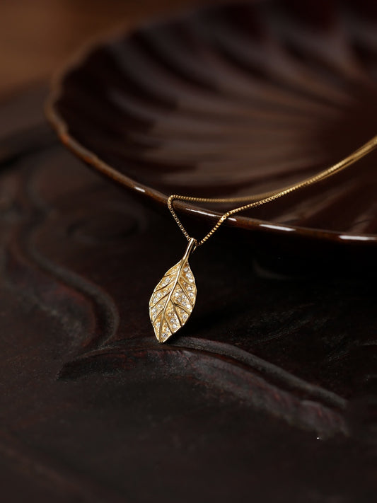 Golden Leaf Necklace