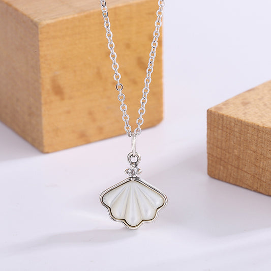 Silver Seashell Necklace