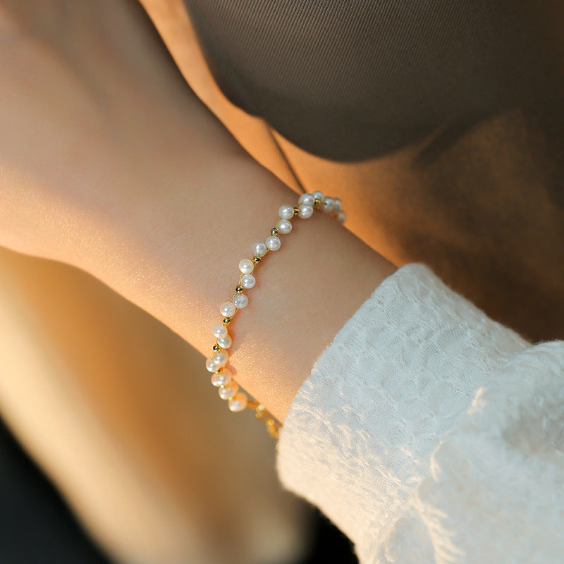 Freshwater Pearl Braided Bracelet