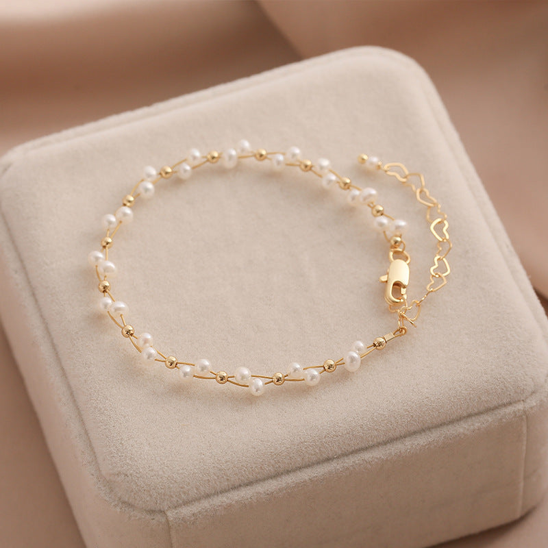 Freshwater Pearl Braided Bracelet